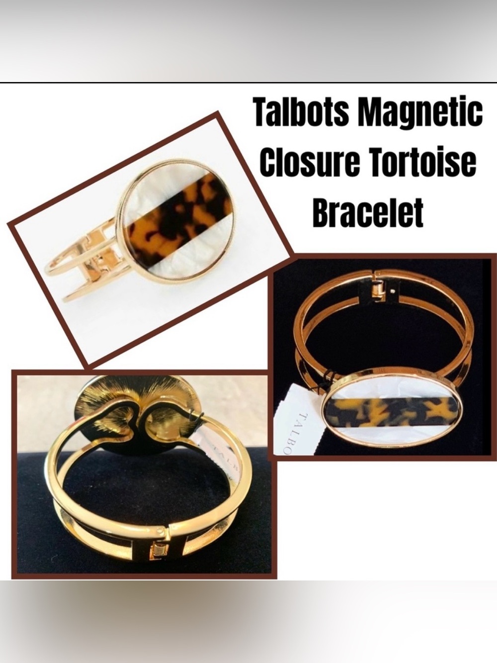 Talbots Magnetic Closure Tortoise Bracelet